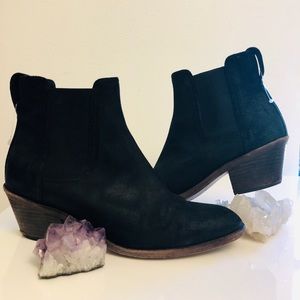 Rag & Bone City Suede Chelsea Black Boots